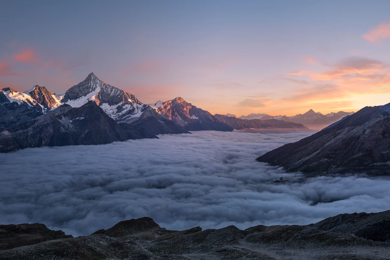 Sunset mountains